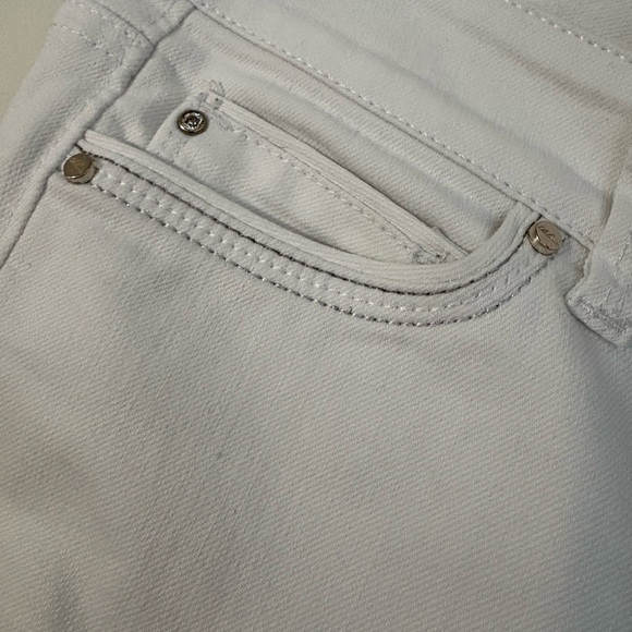 White House Black Market Jeans 0 slim ankle Womens white denim classic - Picture 5 of 7